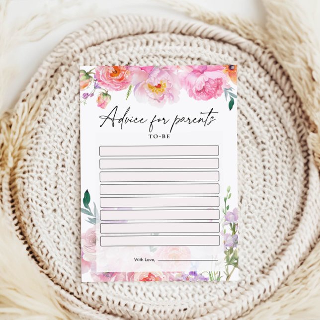 ベビーシャワーアドバイスカード (クリエイターアップロード済み)