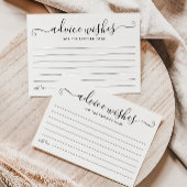 ベビーシャワーアドバイスカード | アドバイスと希望