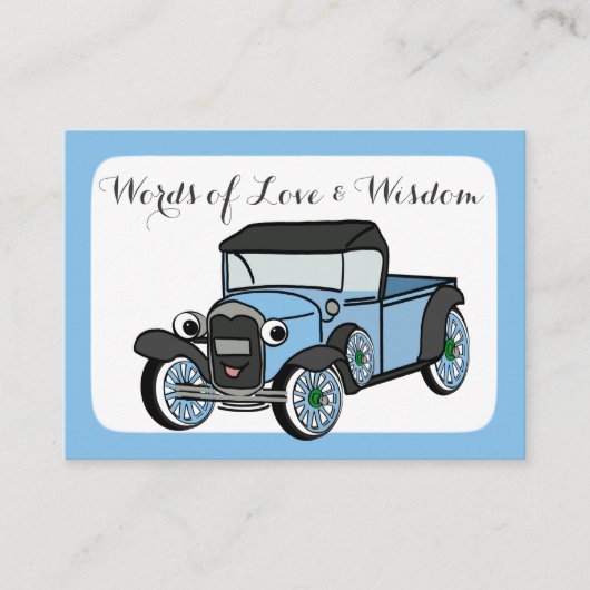 ベビーシャワーアドバイスカード アドバイスカード (正面)