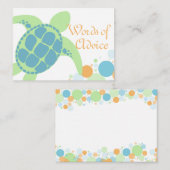 ベビーシャワーアドバイスカード アドバイスカード (正面/裏面)