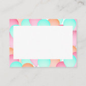 ベビーシャワーアドバイスカード アドバイスカード (裏面)