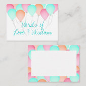 ベビーシャワーアドバイスカード アドバイスカード (正面/裏面)