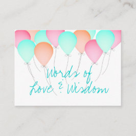 ベビーシャワーアドバイスカード アドバイスカード