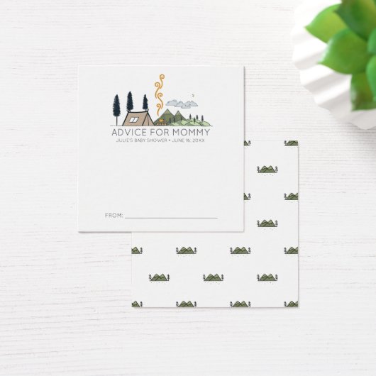 ベビーシャワーアドバイスカード |アドベンチャー (デスク)