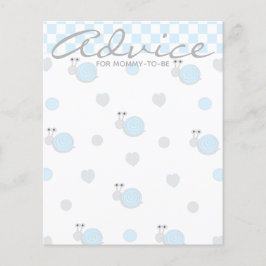 ベビーシャワーアドバイスカード「スニップとカタツムリ」