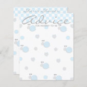 ベビーシャワーアドバイスカード「スニップとカタツムリ」 (正面/裏面)