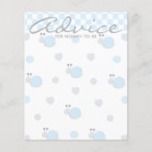 ベビーシャワーアドバイスカード「スニップとカタツムリ」 (正面)