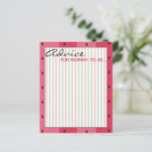 ベビーシャワーアドバイスカード「傘スイカ」 (スタンド正面)