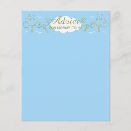 ベビーシャワーアドバイスカード「天空の城」