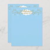 ベビーシャワーアドバイスカード「天空の城」 (正面/裏面)