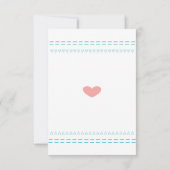 ベビーシャワーアドバイスカード 招待状 (裏面)