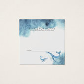 ベビーシャワーアドバイスカード |水色クジラ (正面)