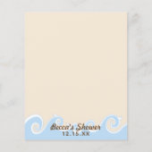 ベビーシャワーアドバイスカード「海底移動機」 (裏面)