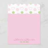 ベビーシャワーアドバイスカード「砂糖とスパイス」 (裏面)