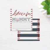 ベビーシャワーアドバイスカード |野球のベビーシャワー (デスク)