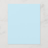 ベビーシャワーアドバイスカード「青/緑イルカ」 (裏面)