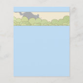 ベビーシャワーアドバイスカード「Blue Cat Storybook」 (裏面)