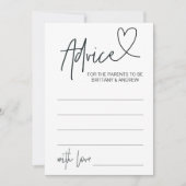 ベビーシャワーアドバイスカーパーソナライズされたド 招待状 (正面)