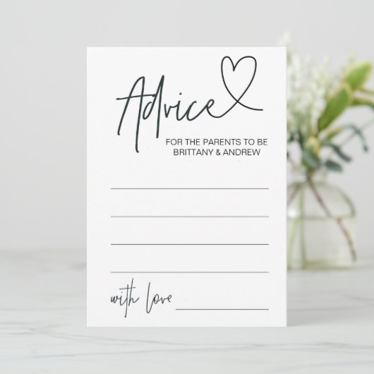 ベビーシャワーアドバイスカーパーソナライズされたド 招待状 (スタンド正面)