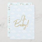 ベビーシャワーアドバイス ノートカード (正面/裏面)