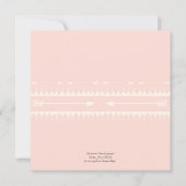 ベビーシャワーアドベンチャー開始テピーベアーディアー赤面 招待状 (裏面)