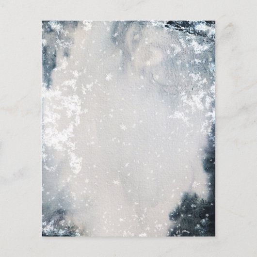 ベビーシャワーウィンターウッドランドアニマルズホリデーインビタ (裏面)