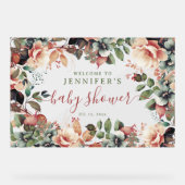 ベビーシャワーウェルカムボホガーデンフローラ アクリルサイン (正面)