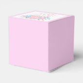 ベビーシャワーウォーターカラーブーケピンクローゼガール フェイバーボックス (裏面サイド)