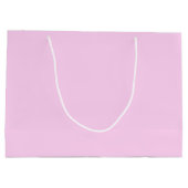 ベビーシャワーウォーターカラーブーケピンクローゼガール ラージペーパーバッグ (裏面)