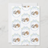 ベビーシャワーウォータースポーツテーマ 招待状 (裏面)