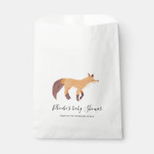 ベビーシャワーウッドランドキツネカスタム フェイバーバッグ (正面)