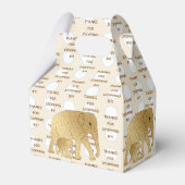 ベビーシャワーエレファントママとベビー フェイバーボックス (裏面サイド)