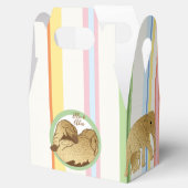 ベビーシャワーエレファントママ&ベビーストライプズ フェイバーボックス (オープン)