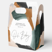 ベビーシャワーオベビーテラコッタ色彩の鮮やか抽象芸術 フェイバーボックス (オープン)