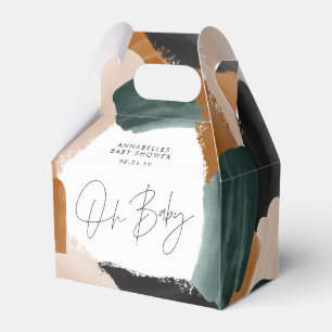 ベビーシャワーオベビーテラコッタ色彩の鮮やか抽象芸術 フェイバーボックス