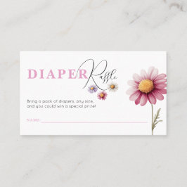 ベビーシャワーオムツラッフルチケットテンプレート プレイスカード