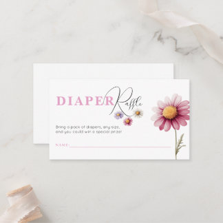 ベビーシャワーオムツラッフルチケットテンプレート プレイスカード