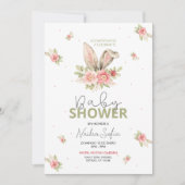 ベビーシャワーオレジャスデコネジョローザイフローレス 招待状 (正面)