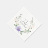 ベビーシャワーカクテルナプキンズパステルパープル スタンダードカクテルナプキン (角)