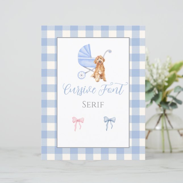 ベビーシャワーカスタマイズ可能なゲームテンプレート (スタンド正面)