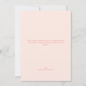 ベビーシャワーカスタムフォトサンキューカード 招待状 (裏面)