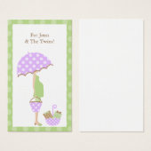 ベビーシャワーカスタムラベル (正面&裏面)