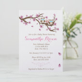 ベビーシャワーカスタム招待状 招待状 (スタンド正面)