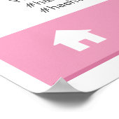 ベビーシャワーカスタム自撮りフレームグロボス空気静電気 ポスター (角)