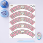 ベビーシャワーカップケーキデコ王室の- プリンセスクラウン チラシ (シングル)