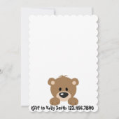 ベビーシャワーカブ招待状! 招待状 (裏面)