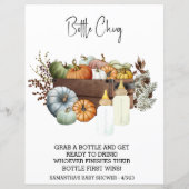 ベビーシャワーカボチャ秋ボトル飲み物オフのゲーム (裏面)