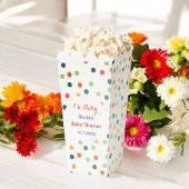 ベビーシャワーカラフル紙吹雪パターン フェイバーボックス