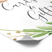 ベビーシャワーカードとギフトサイン ポスター (角)