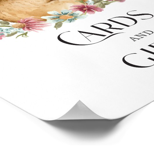 ベビーシャワーカードとギフトポスター ポスター (角)